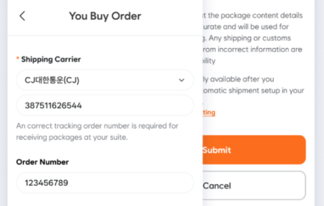 Shipping Details